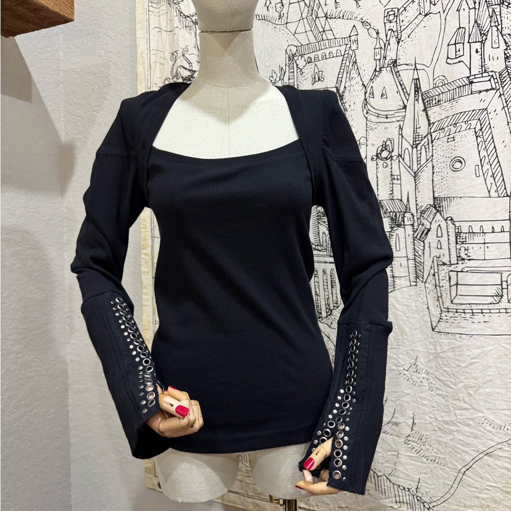 Cool Black Moto Top